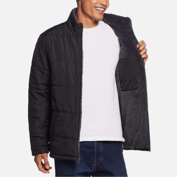 Weatherproof Vintage Mens Fleece Lined Puffer Jacket • Black • Sz XL - Picture 5 of 5